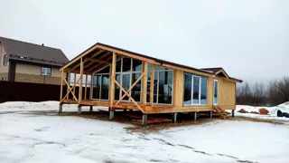 House based on the “Chalet-100 2150” design, Ivanovo Region: completed house