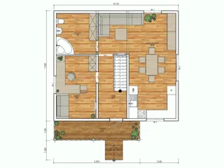 Haus nach Projekt „Betti“, Ivanovo: Projektgrundriss