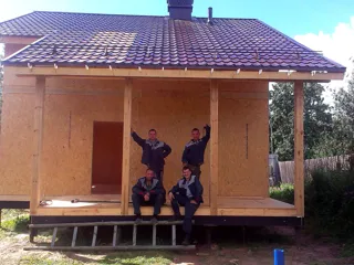 Haus nach Projekt „Radoniza“, Dorf Kryukovo: Fertiges Haus