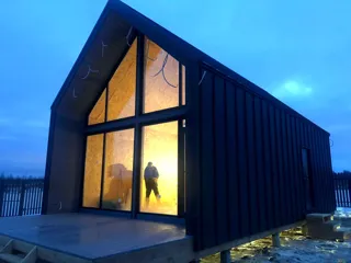 “Barnhouse Otrazhenie” projesine göre ev, Yaroslavl bölgesi: tamamlanmış ev