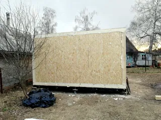 Custom-design house, Nikulskoe village: wall assembly