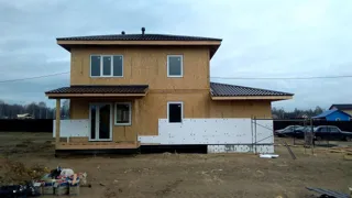 Garage nach Projekt „Slawjanka mini + Garage“, Dorf Nazarovo: zweites Obergeschoss und Dachgeschoss