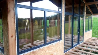 Haus 84 m² nach individuellem Projekt, KP „Pojma Rusy“: Terrasse und Eingangsbereich