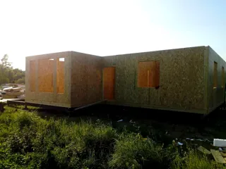 Haus nach individuellem Entwurf, Dorf Fedosovo: Wandmontage