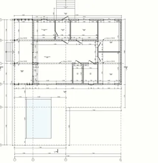 Haus 208 m², individuelles Projekt, SNT „Sitniki“: Grundriss des Projekts