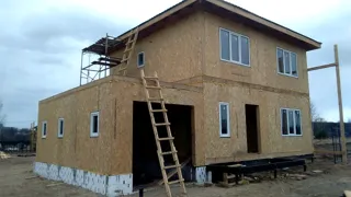 Garage nach Projekt „Slawjanka mini + Garage“, Dorf Nazarovo: zweites Obergeschoss und Dachgeschoss
