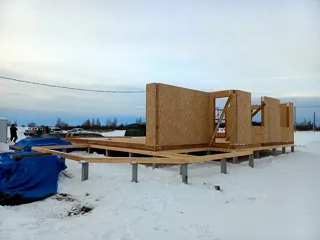 Özel projeye göre 149 m² ev, Kostroma: duvar montajı