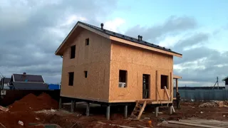 Haus nach Projekt „Jessentuki 8x8“, Dorf Kadnikovo: Dach