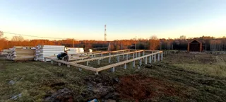 Haus nach individuellem Projekt, Gebiet Moskau: Fundament und Grundrahmen