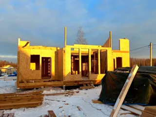 Haus 166 m², Projekt „München“, Vologda: Wandmontage