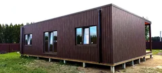 Haus nach Projekt „HiTech 91“, Dorf Zabore: Fertiges Haus