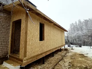 Anbau nach individuellem Entwurf, Gebiet Kostroma: fertiges Gebäude