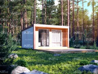 House, “N4O-36” design, cottage village “Fisher”: project rendering