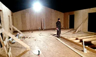 “Teksas” projesine göre ev, Kostroma bölgesi: duvar montajı