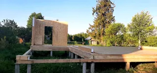 Haus 153,4 m² nach individuellem Projekt, Dorf Vereskunovo: Wandmontage