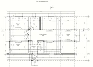 Haus nach individuellem Projekt, KP „Saretsche“: Projektgrundriss