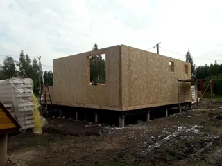 House based on the “Dilizhans” design, Moscow Region: wall assembly