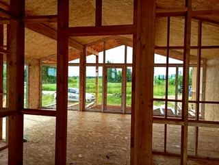 “Barnhouse 76” projeli ev, Kostroma bölgesi: iç bölme duvarları