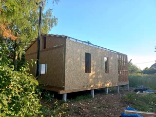 Haus 54 m², Projekt „Barnhouse 39“, Dorf Kalikino: Fenster und Türen