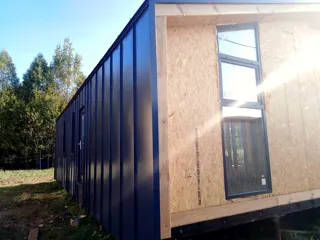 “Barnhouse 76.1” projeli ev, Yadrominskoe kasabası: cephe kaplaması