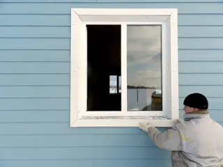 House, “Forvard” design, Olimpiyskaya settlement village: facade finishing
