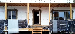 Haus nach Projekt „Mistika - K2.8“, Strunino: Fassadenverkleidung