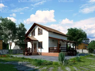 Haus 131,5 m², Projekt „Sefir“, Vologda: Projektvisualisierung