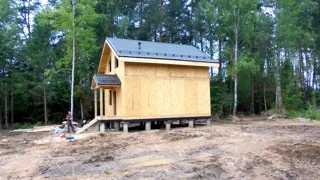 Haus nach Projekt „Metschta pl.4“, Elektrougli: Fertiges Haus