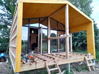 Haus 54 m², Projekt „Barnhouse 39“, Dorf Kalikino: fertiges Haus