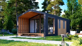 House built to a custom design, SNT “Zareche”: design rendering