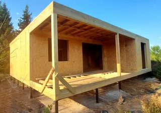 Haus nach Projekt „Mistika - E2.8“, SNT „Poljuschko“