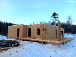Haus 211 m² nach individuellem Projekt, Dorf Kulikovo: Wandmontage