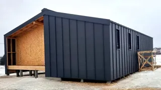 House, “Barnhouse 110” design, TSN homeowners’ association “Orlinye Kholmy”: finished building