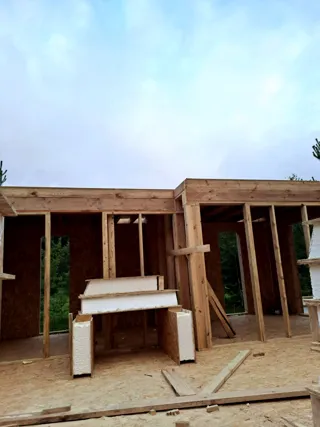 Haus 64 m² nach individuellem Projekt, Dorf Seltso-Podelyshevo: Wandmontage