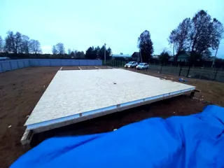 House based on the “Barnhouse 110” design, Rybinsk: SIP panel floor at level 0