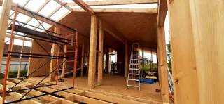 Haus 100 m², Projekt „Barnhouse 76.1“, Dorf Smirnovo: Innenwände