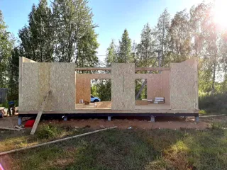 Haus nach Projekt „Mistika - S2.8“, Siedlung Nekrasovskoe: Wandmontage
