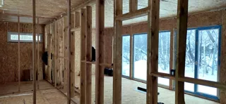 Haus 64 m² nach individuellem Projekt, Dorf Rtishchevo: Trennwände