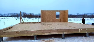 Haus 72,5 m² nach individuellem Projekt, Shuya: Wandmontage
