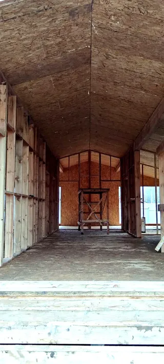 House, “Barnhouse 110” design, Moscow Region: interior partitions
