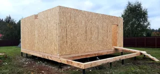 Haus 115 m² nach individuellem Projekt, Dorf Golovino: Wandmontage