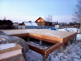 Haus 166 m² nach Projekt „München“, Vologda: Fundament und Grundrahmen