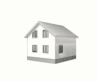 Haus nach individuellem Projekt, Dorf Minskoe (alt): Projektvisualisierung