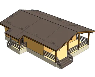 Haus nach individuellem Projekt, KP „Zentralnoe Rasdole“: Projektvisualisierung