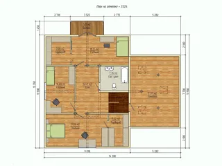 House based on the “Valencia” design, Kosterevo: design floor plan