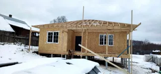 Haus 104 m² nach individuellem Projekt, Dorf Kornevo