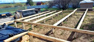 Haus 193 m² nach individuellem Projekt, Dorf Yaskino: Fundament und Grundrahmen