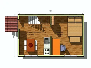 Yazlık ev, “Küçük yazlık ev” projesi, İvanovo bölgesi: proje planı