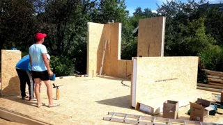 Haus nach Projekt „Gamma“, Gebiet Kostroma: Wandmontage