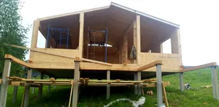 Haus 84 m², individuelles Projekt, Siedlung „Pojma Rusy“: Dach